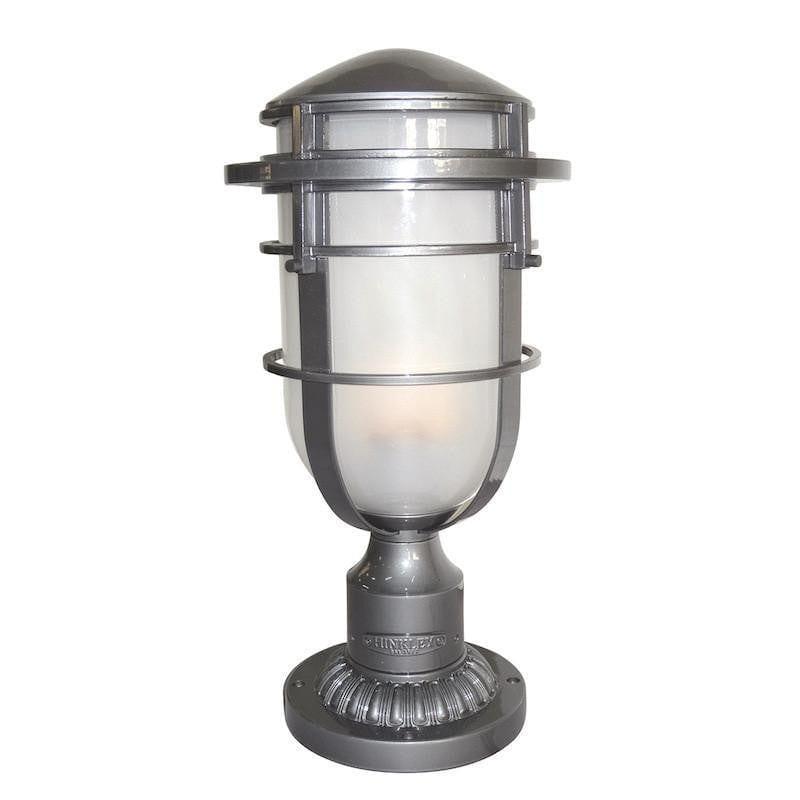 Elstead Reef Hematite Finish Outdoor Pedestal Lantern