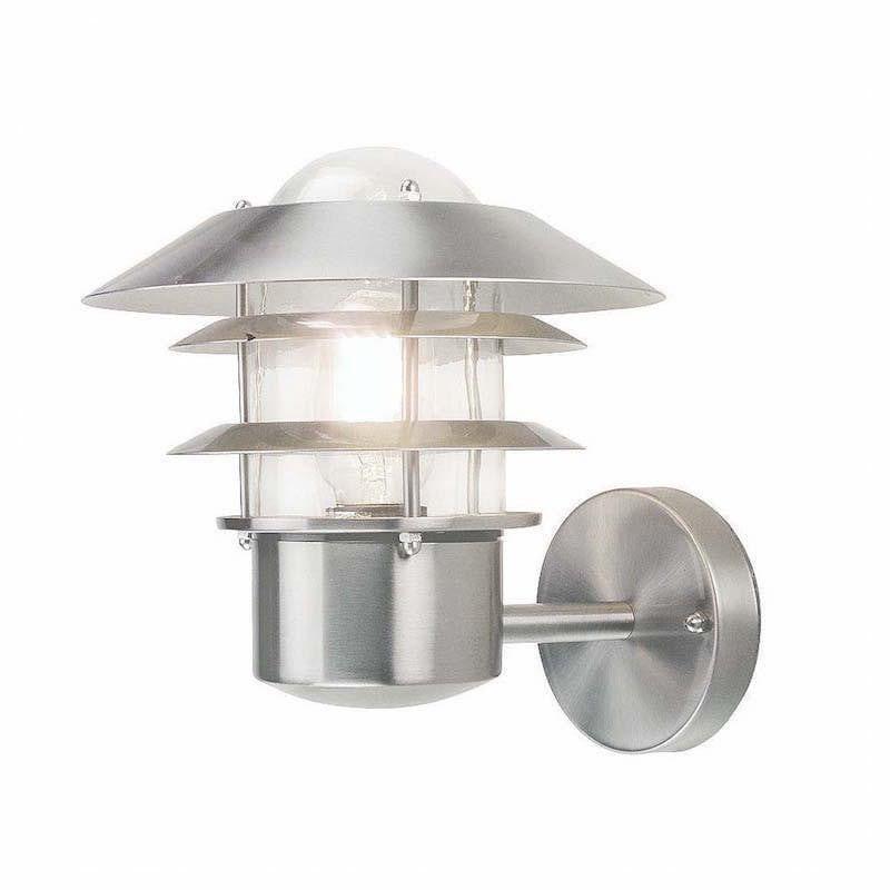 Elstead Helsinki Stainless Steel Outdoor Wall Lantern