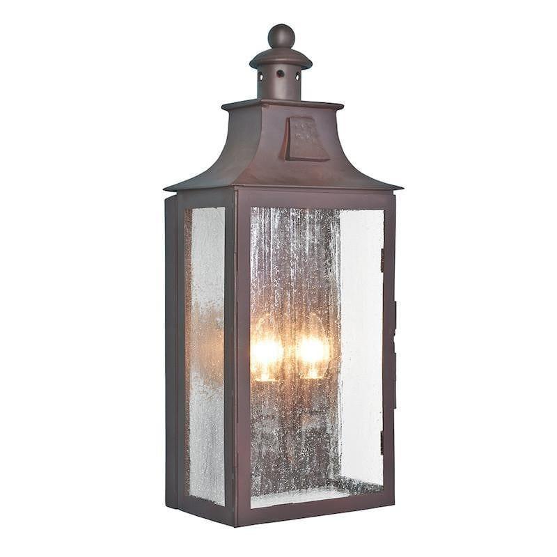 Elstead Kendal Old Bronze Finish Outdoor Wall Lantern 1