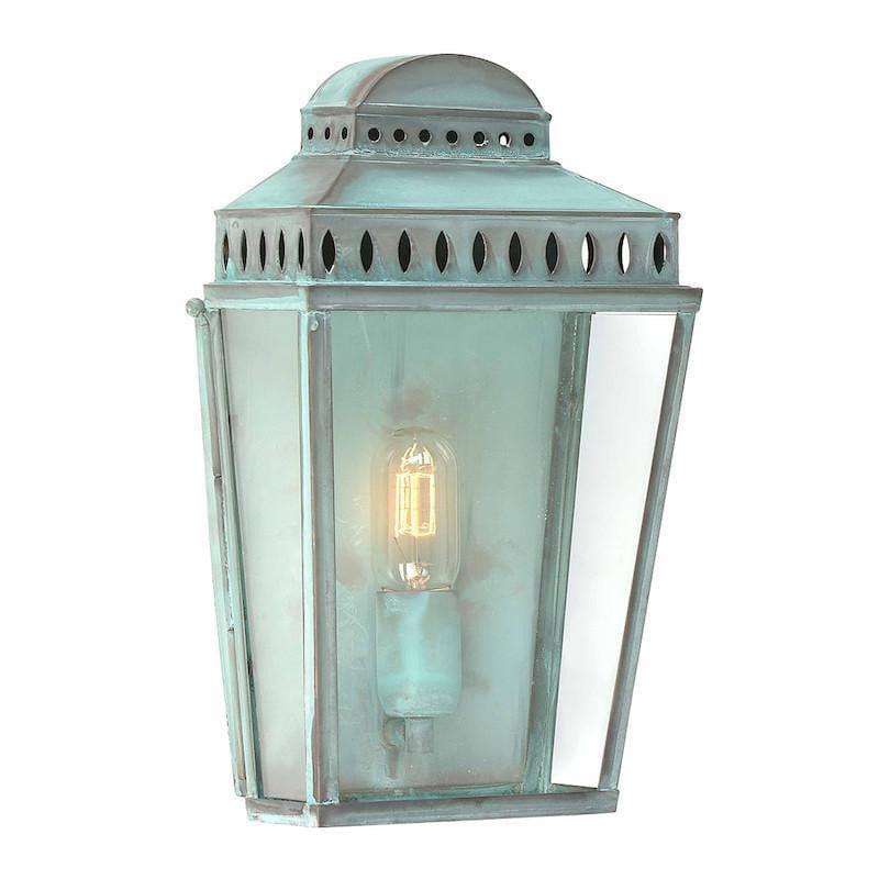 Elstead Mansion House Verdigris Finish Outdoor Flush Wall Lantern 1