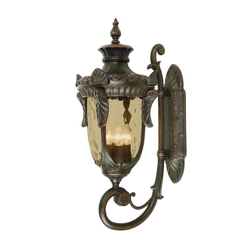 Elstead Philadelphia Old Bronze Finish Large Outdoor Uplighter Wall Lantern 1