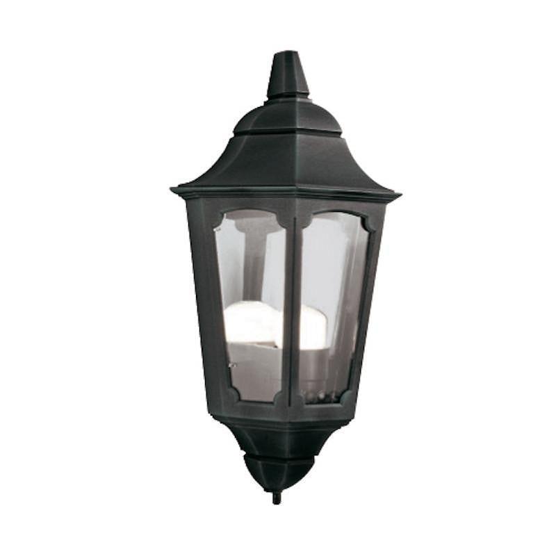 Elstead Parish Black Finish Outdoor Half Wall Lantern