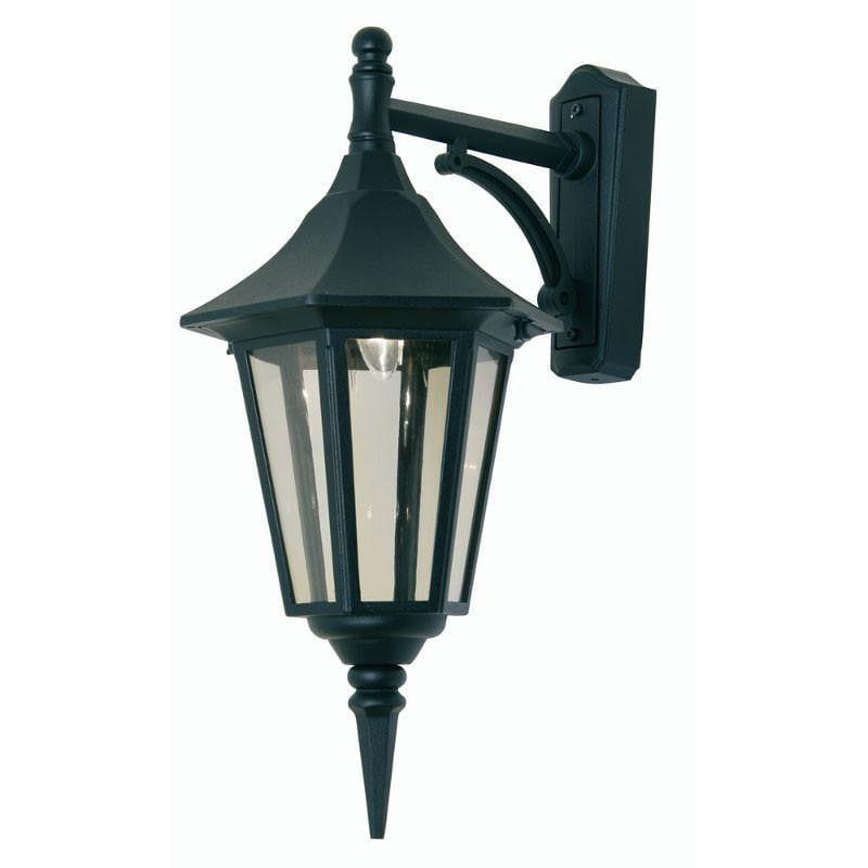 Oaks Cardinal Black Finish Outdoor Downlighter Wall Light 191 DOWN BK by Oaks Lighting