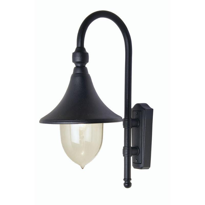 Oaks Trumpet Black Finish Outdoor Wall Light TRUMPET by Oaks Lighting