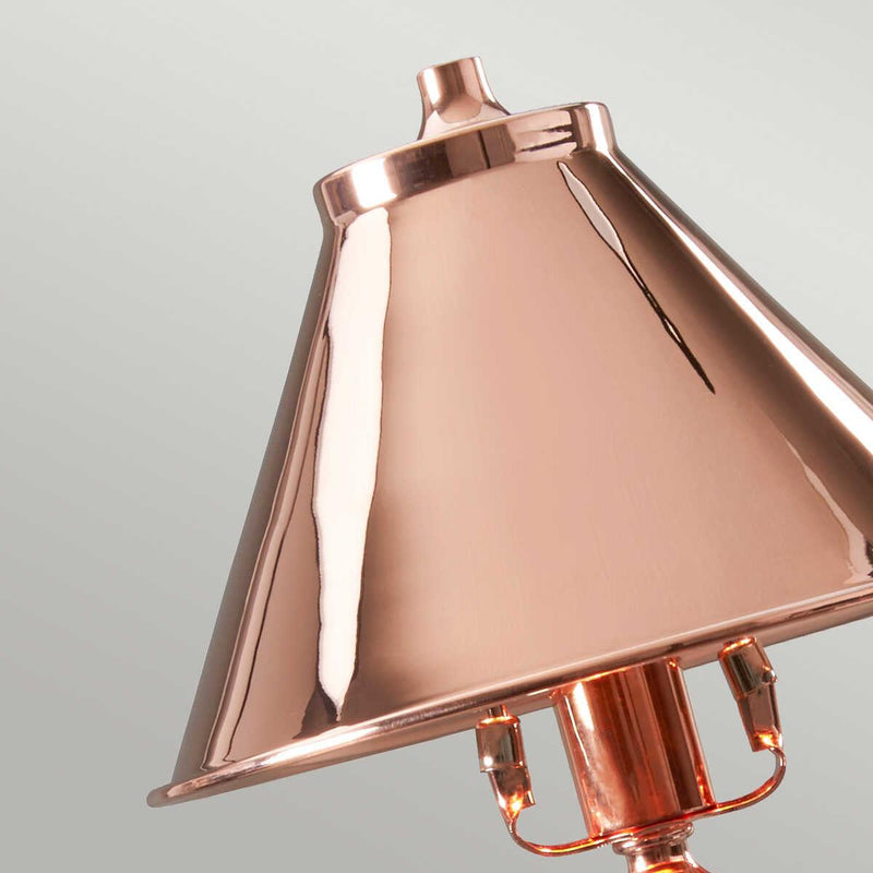 Elstead Provence 1 Light Polished Copper Stick Lamp 4