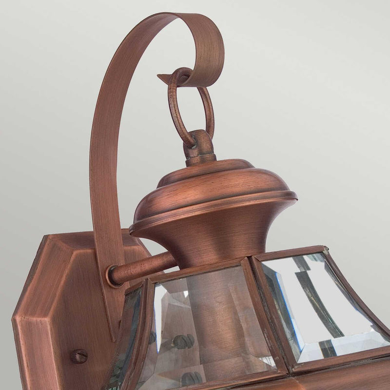 Quoizel Newbury Aged Copper Medium Outdoor Wall Light by Elstead Outdoor Lighting 3