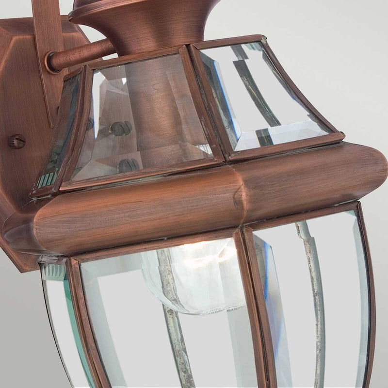 Quoizel Newbury Aged Copper Medium Outdoor Wall Light by Elstead Outdoor Lighting 4