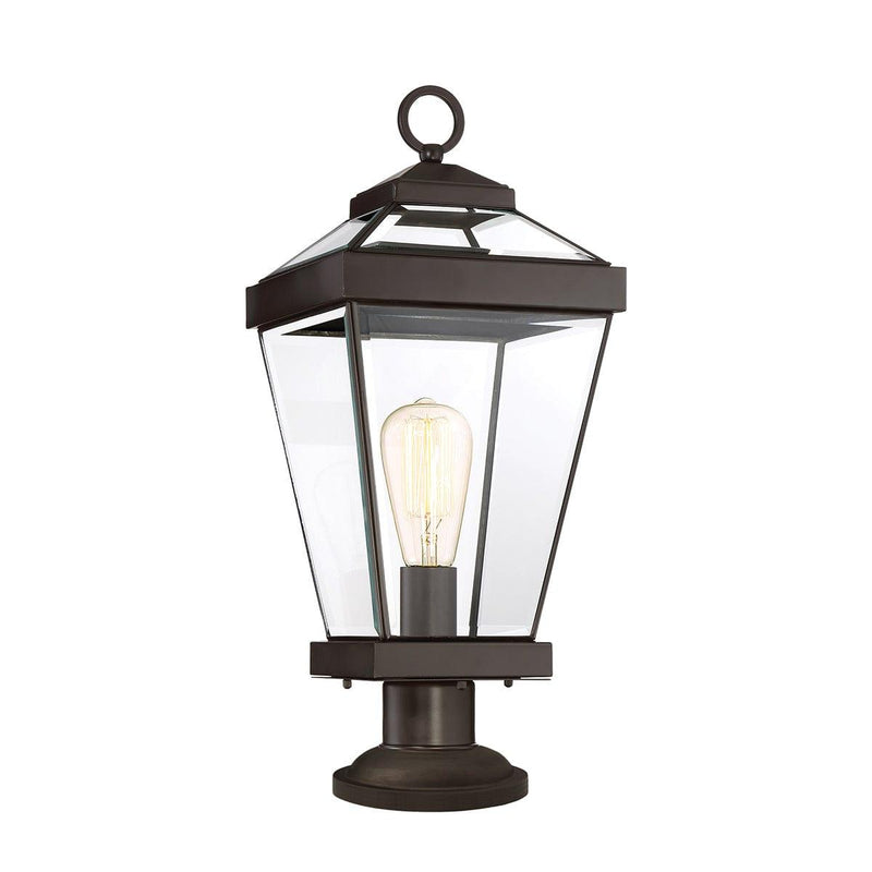 Quoizel Ravine Medium Bronze Pedestal Light