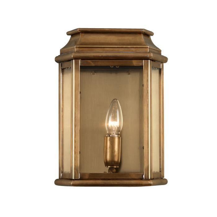 Elstead St Martins Aged Brass Finish Outdoor Wall Lantern 1