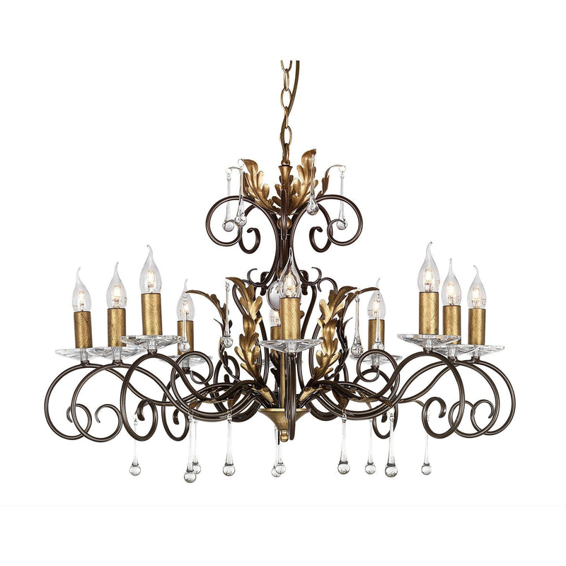 Elstead Amarilli 10lt Chandelier AML10 BRONZE