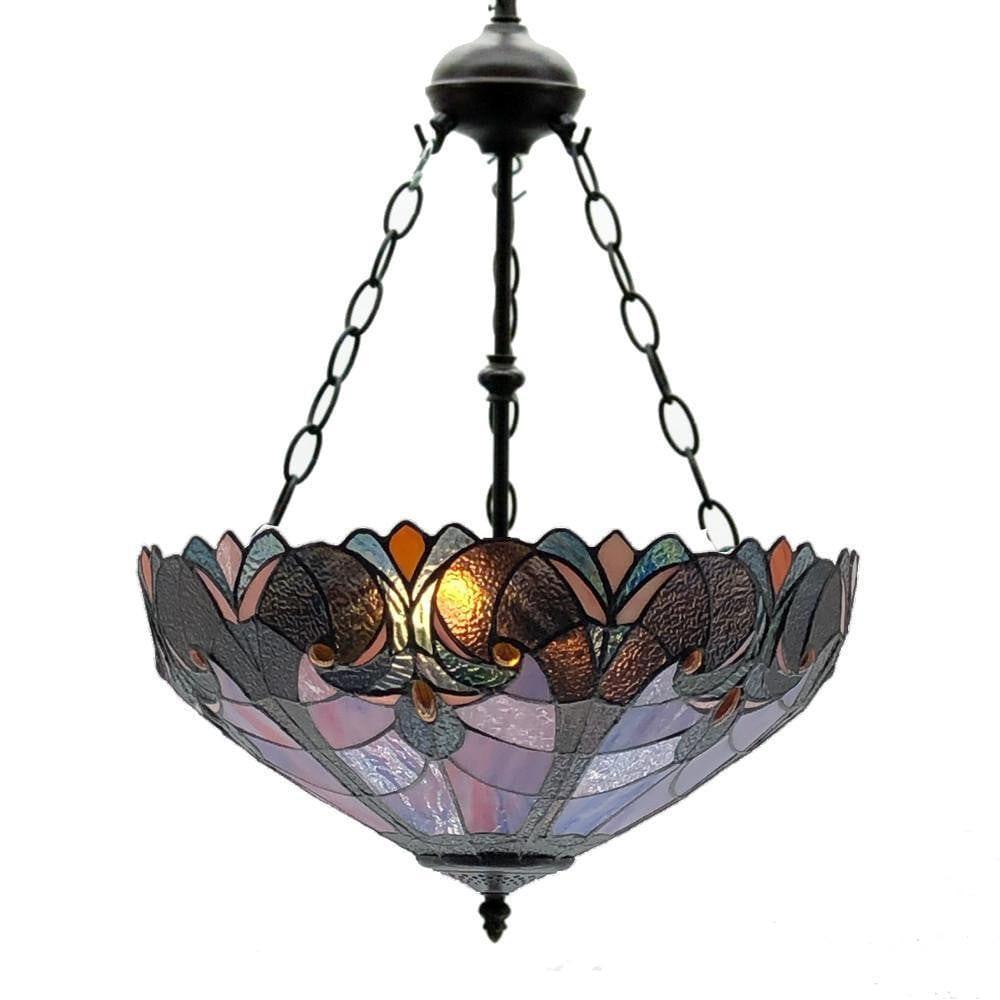 Buy Minster Chaney Inverted Tiffany Ceiling Light - Tiffany Lighting