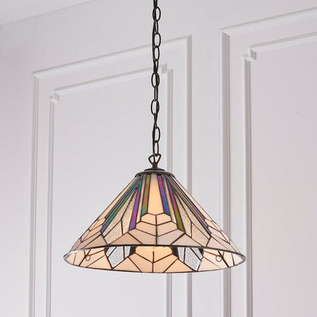 Interiors 1900 Astoria Tiffany Ceiling Pendant - 40cm