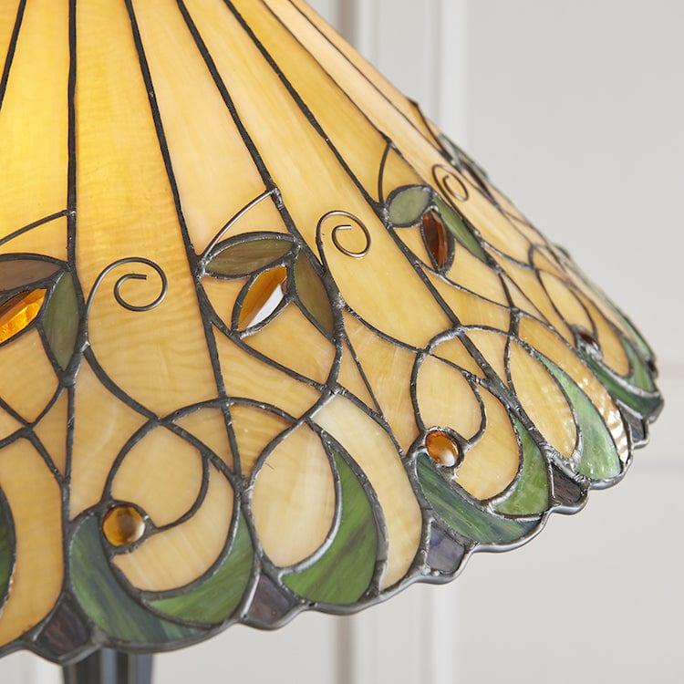 jamelia tiffany floor lamp close up image