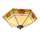 Buy Interiors 1900 Nevada Large Flush Tiffany Ceiling Light