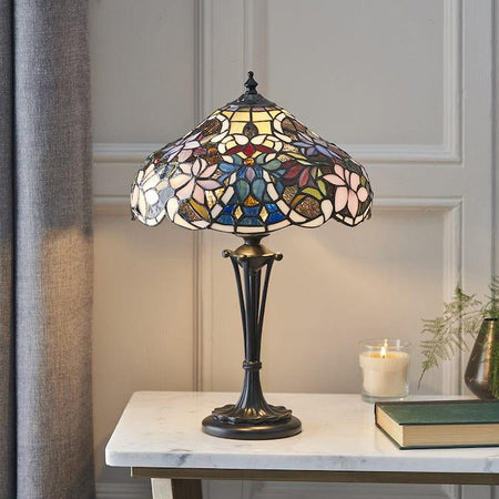 Interiors 1900 Sullivan Small Tiffany Bedside Table Lamp