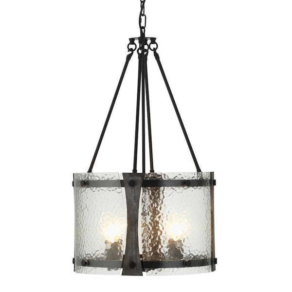 Inger 4 Light Black Ceiling Light 7611/4 BK