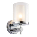 Buy Endon Britton Chrome & Glass Bathroom Wall Light