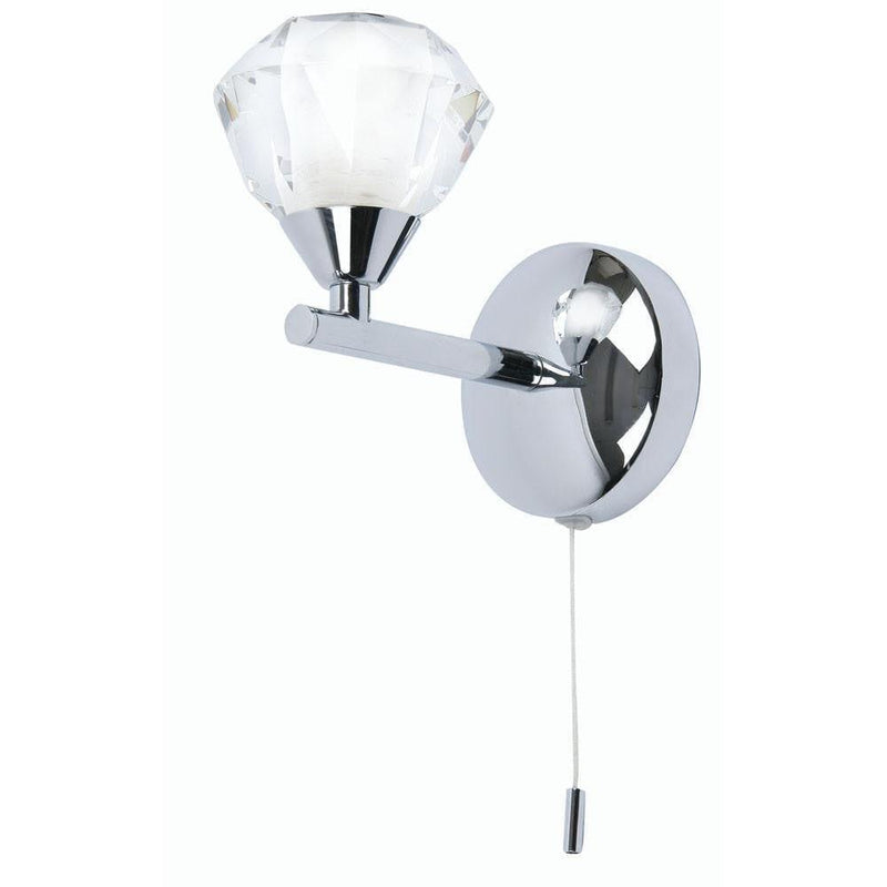 Traditional Bathroom Lights - Meissa Chrome Finish Bathroom Wall Light 7933/1 CH