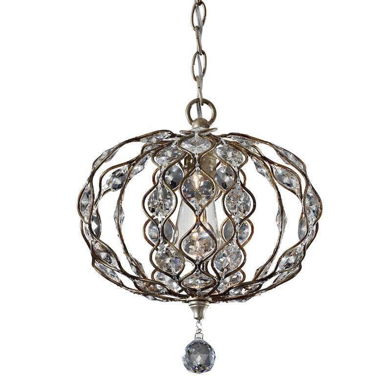 Traditional Ceiling Pendant Lights - Feiss Leila 1lt Mini Chandelier Ceiling Light FE/LEILA1C