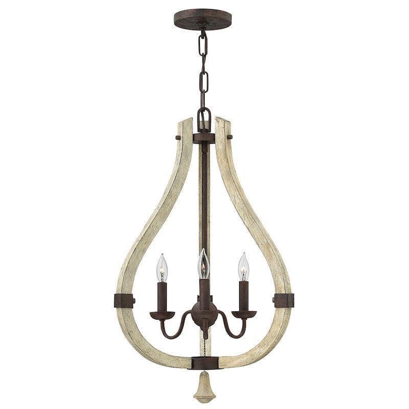 Traditional Ceiling Pendant Lights - Hinkley Middlefield 3lt Chandelier Ceiling Light HK/MIDDLEFIELD3