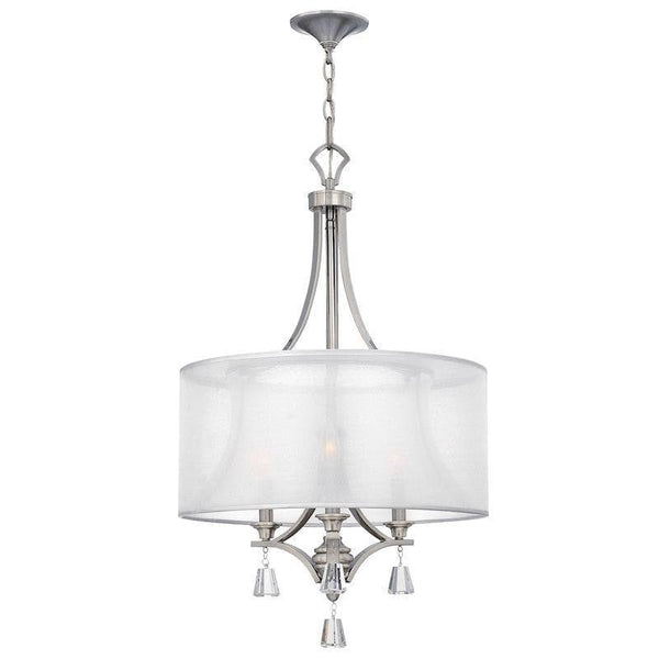 Traditional Ceiling Pendant Lights - Hinkley Mime 3lt Pendant Chandelier HK/MIME/3P