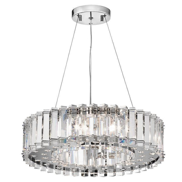 Traditional Ceiling Pendant Lights - Kichler Crystal Skye 8It Chandelier Ceiling Light KL/CRSTSKYE8