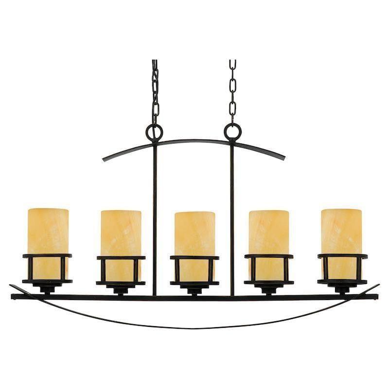 Traditional Ceiling Pendant Lights - Quoizel Kyle 5lt Island Ceiling Light QZ/KYLE5/ISLE