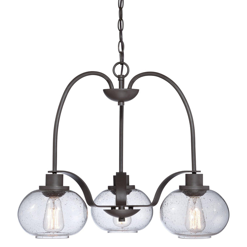 Traditional Ceiling Pendant Lights - Quoizel Trilogy 3lt Chandelier Ceiling Light QZ/TRILOGY3