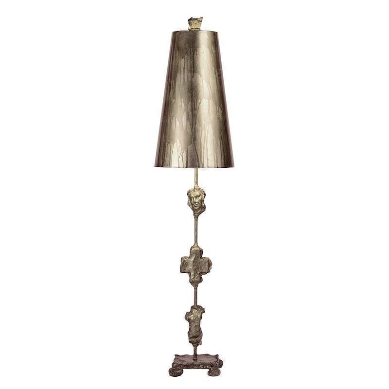 Flambeau Fragment Silver Table Lamp 1